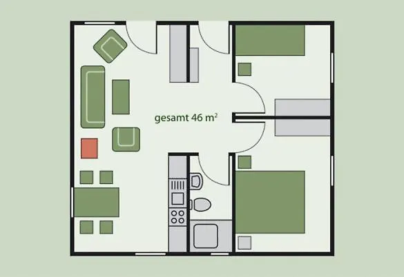 Ferienhaus-park Brennickenswerder 假日公园 利兴